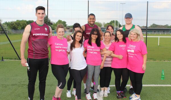 London Irish Players Run Boot Camp ahead of Race for Life 